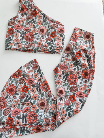 10Y floral | bell bottom dance set